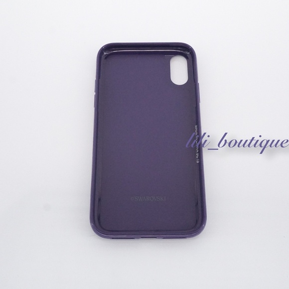 NIB New Swarovski 5478874 Glam Rock Smartphone Case Cover iPhone XR Purple Multi - Picture 6 of 10